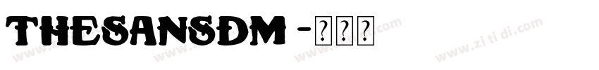 TheSansDM 字体转换